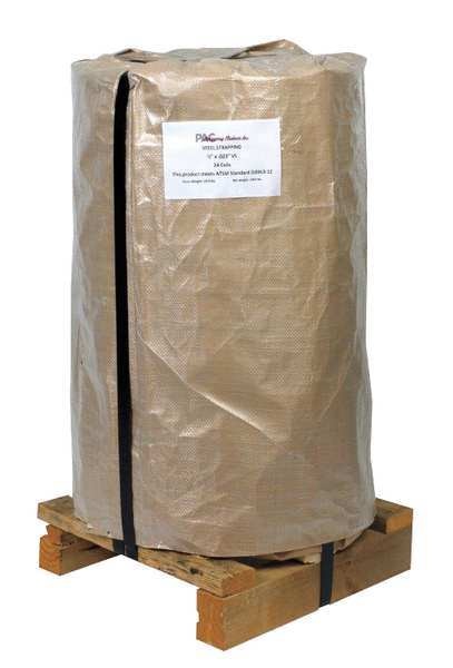 Steel Strapping, 1/2 in.W, 0.020 in., PK12
