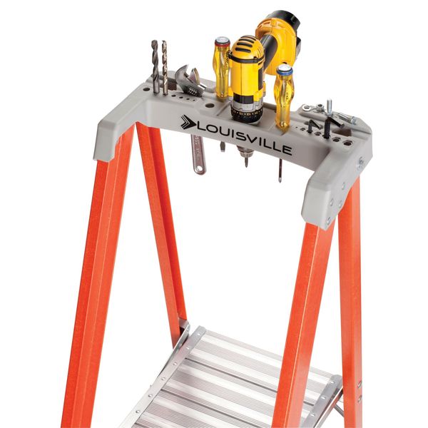 6 ft 0.25 in Fiberglass Platform Stepladder