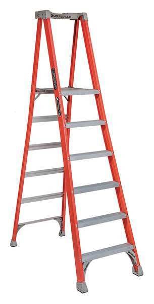 8 ft 1 in Fiberglass Platform Stepladder