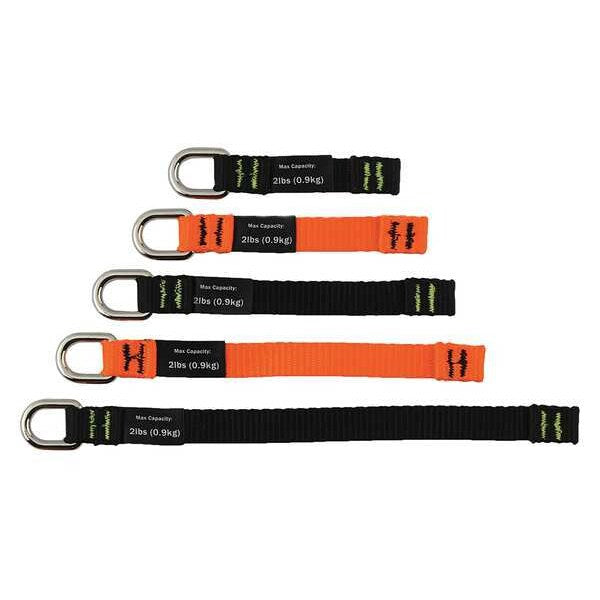 Web Tool Tails, 2 1/2 in to 8 1/2 in, Black/Orange