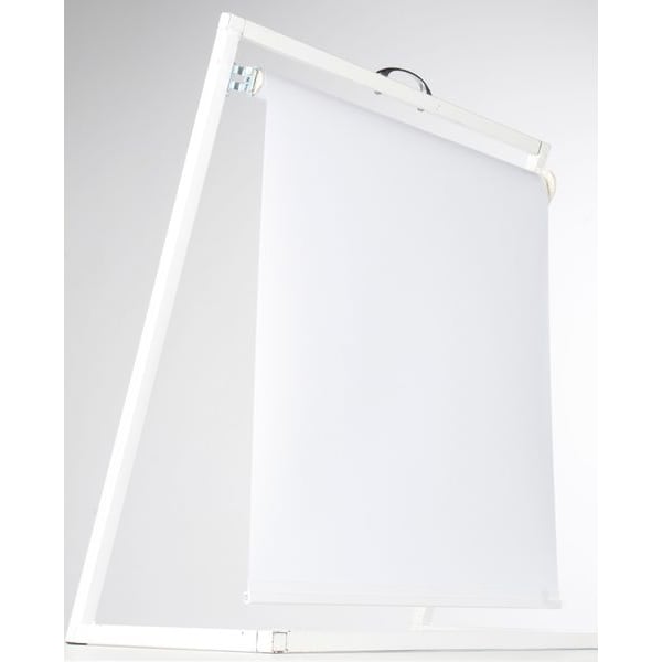 Shades, White, Polyester/Aluminum, 72In W