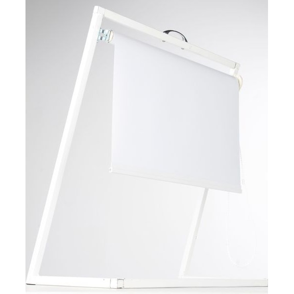 Shades, White, Polyester/Aluminum, 72In W