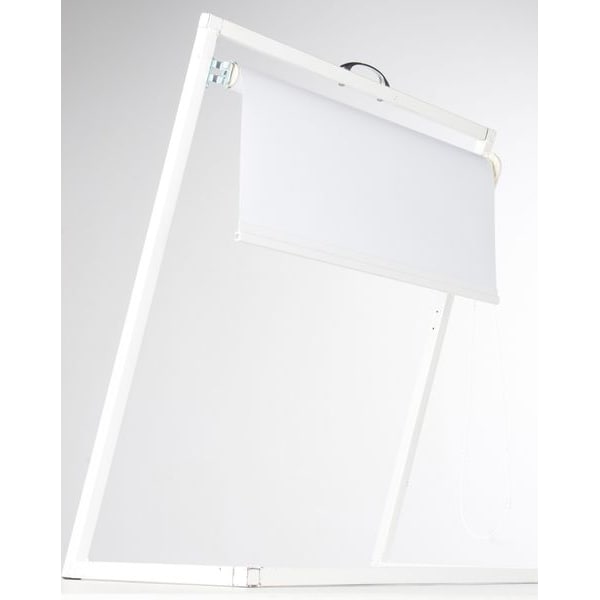 Shades, White, Polyester/Aluminum, 72In W