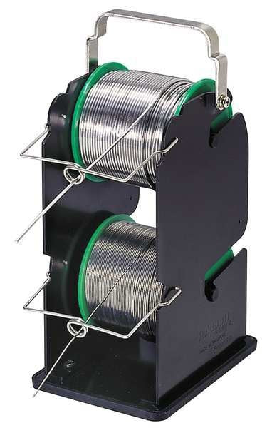 Solder Reel Stand, Black, Dual Spool