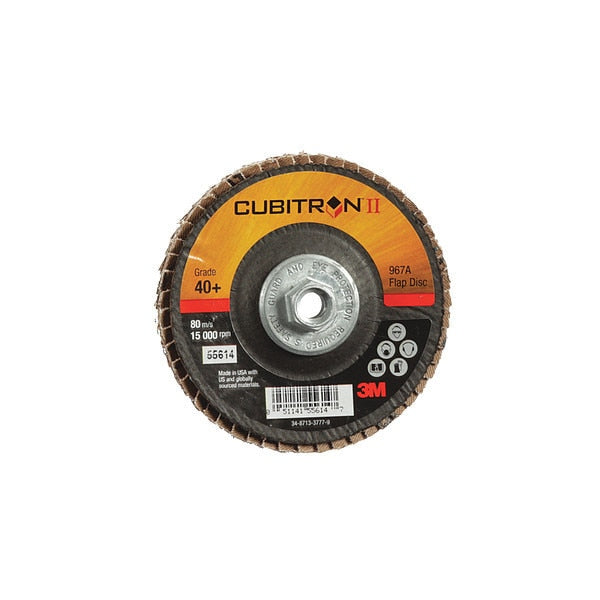 Flap Disc, Cloth, 4 in. dia., 40 Grit
