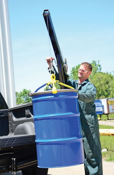 Davit Crane, 47 in Reach, 0 in to 84 in Lift Range, Black