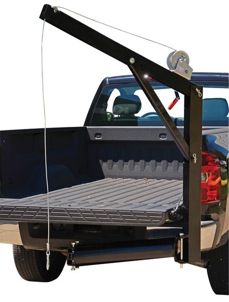 Davit Crane, 47 in Reach, 0 in to 84 in Lift Range, Black