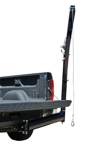 Davit Crane, 47 in Reach, 0 in to 84 in Lift Range, Black