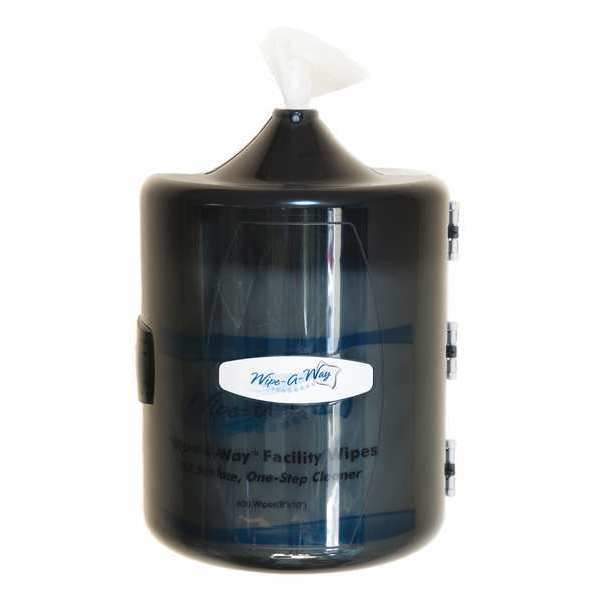Wipe-A-Way Center Pull Dispenser, Black