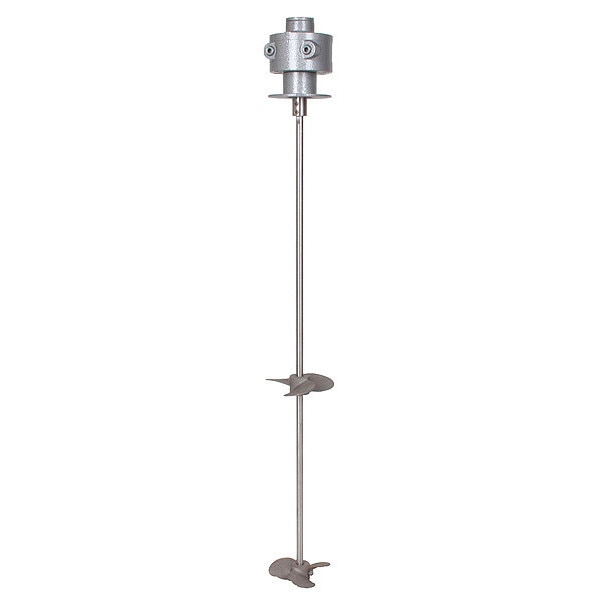 1/4 Female NPT Agitator Air Mixer for 55 gal Drum, 1/2 HP, 32 in L Shaft, Stainless Steel