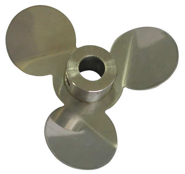 Propeller, 4 In Dia x 1/2 In, 316 SS