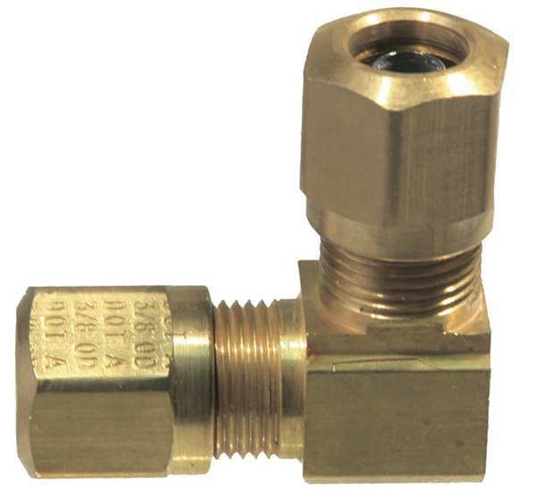 Union Elbow, 3/8In Tube, 150psi, Brass