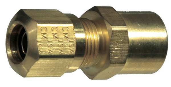 FemaleConnector, Compression, Brass, 1.19In