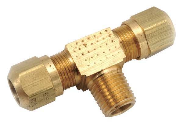 Male Branch Tee, Compression, Brass, 150psi