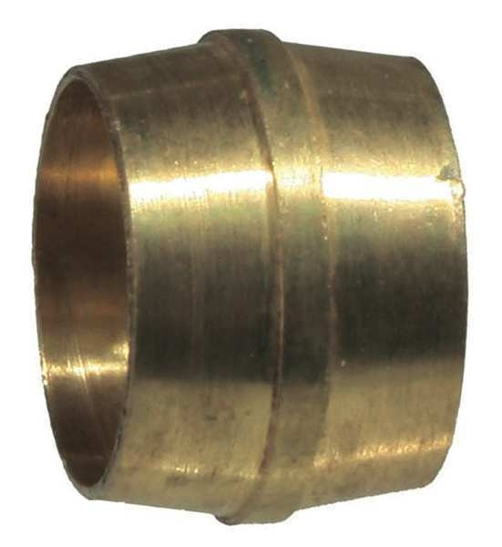 Tube Sleeve, Compression, Brass, 3/8In Tube