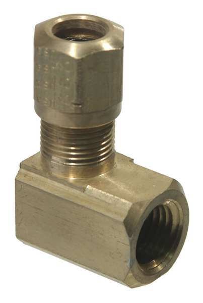 Female Elbow, Brass