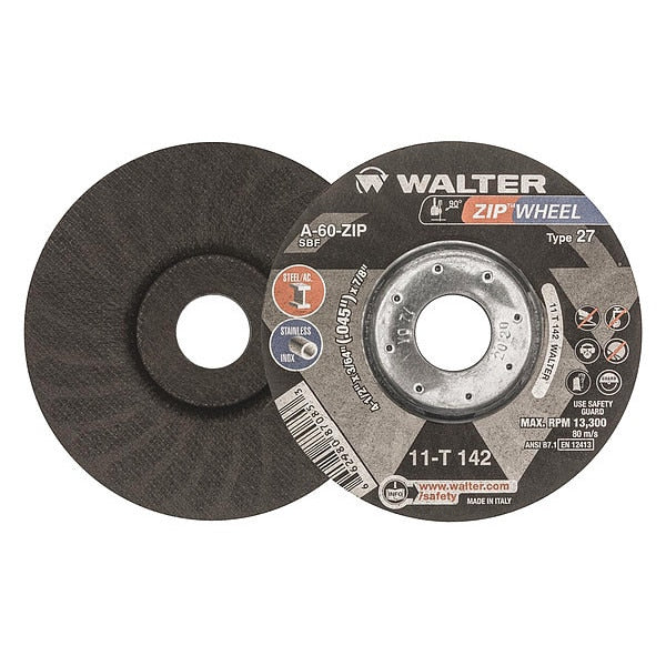 Depressed Center Cut-Off Wheel, Type 27, 0.0469 in Thick, Aluminum Oxide