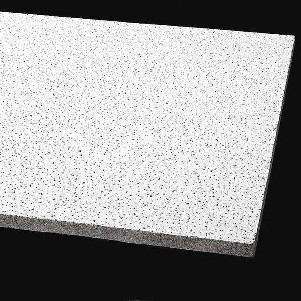 Fine Fissured Ceiling Tile, 24 in W x 24 in L, 12 PK