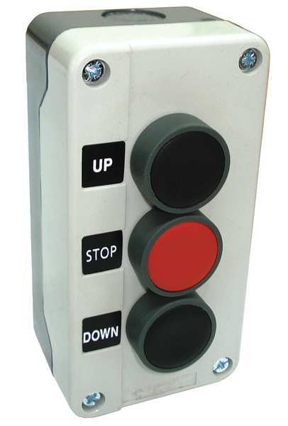 Push Buttn Cntrl Statn, Up/Stop/Down, 22mm