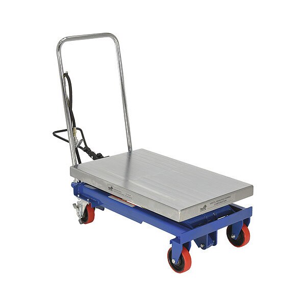 Air Hydraulic Steel Cart, 1000 lb. Cap, 19-11/16