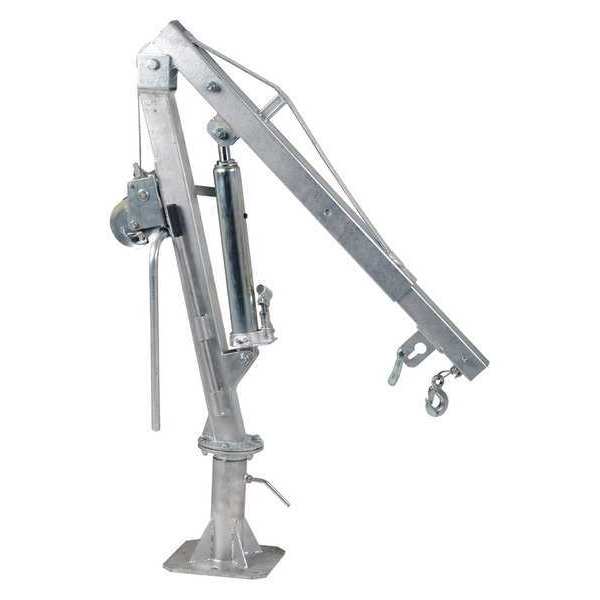Jib Crane, Base Mounted, Height Under Span: 8 ft