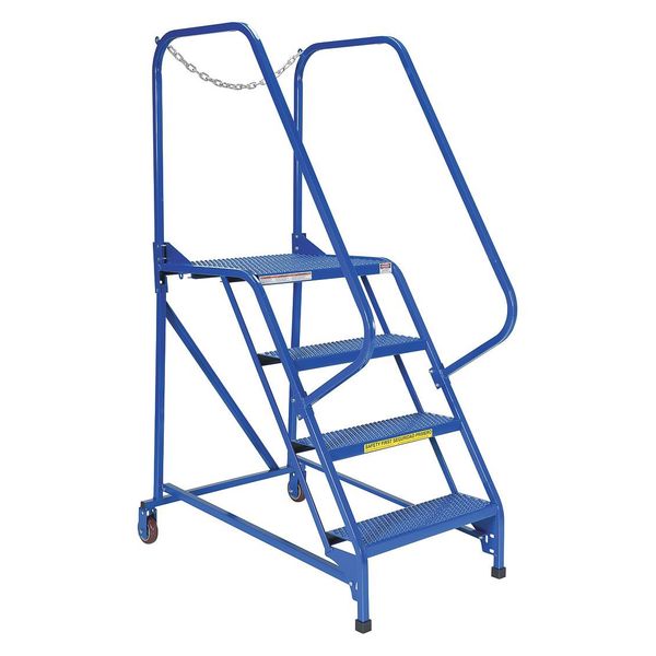 70 H Steel Maintenance Ladder - 4 Step Perforated, 4 in Steps