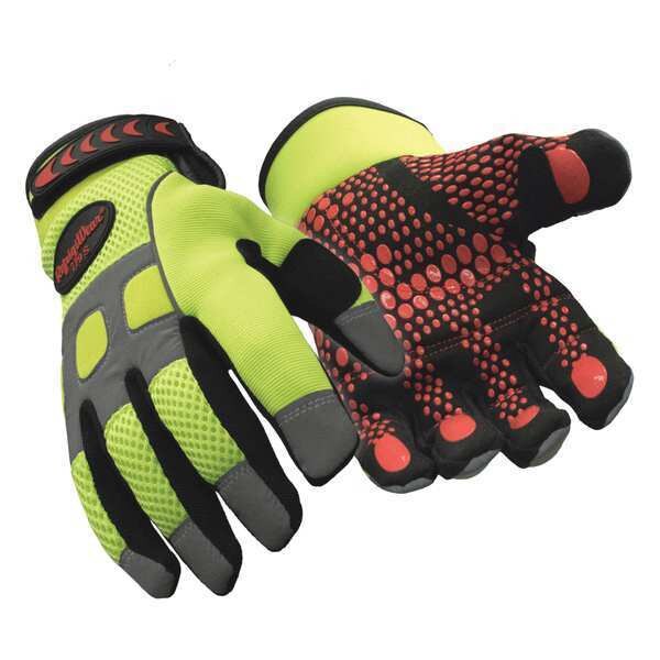 Hi-Vis Cold Protection Gloves, Lime, M