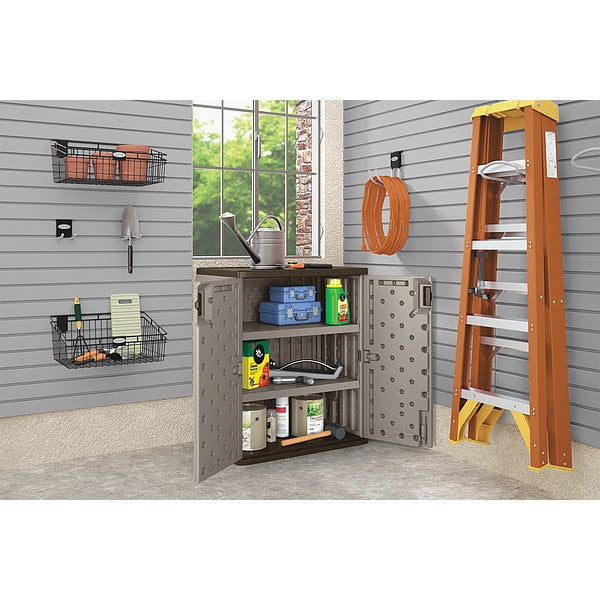 Resin Storage Cabinet, 30 in W, 36 in H, Stationary
