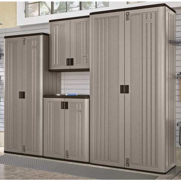 Resin Storage Cabinet, 30 in W, 72 in H, Stationary