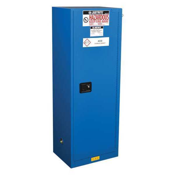 Hazard Material Safety Cabinet, 22 gal., Blue