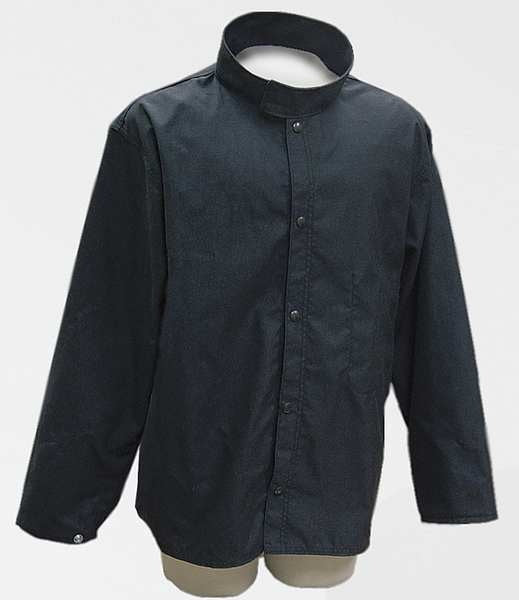 Flame Resistant Jacket, Navy, Carbon Aramid Blend, 2XL