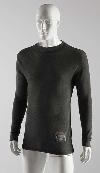 FR Base Layer Crewneck Shirt, L, Gray