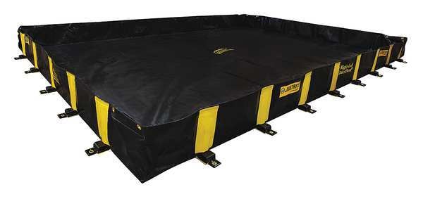 Rigid-Lock QuickBerm(R), 1,910 gal Spill Capacity, Modified PVC Coated Fabric