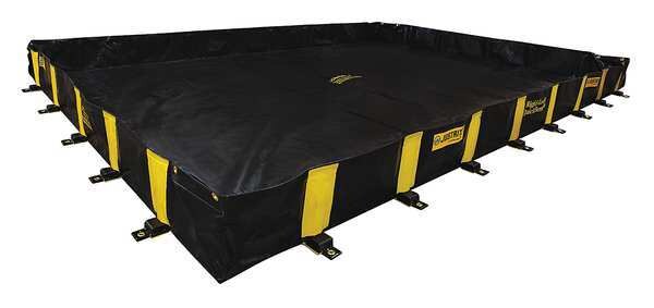 Rigid-Lock QuickBerm(R), 2,990 gal Spill Capacity, Modified PVC Coated Fabric