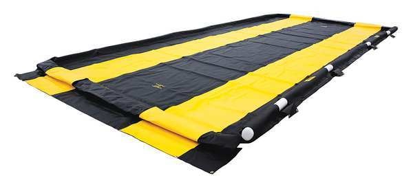 Washdown QuickBerm(R), 425 gal Spill Capacity, Vinyl Coated Fabric