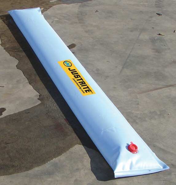 Spill Containment Boom, 10 ft., PVC, Blue