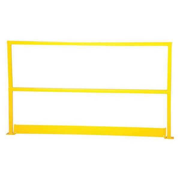 Steel Safety Handrail, Toeboard, 96 in