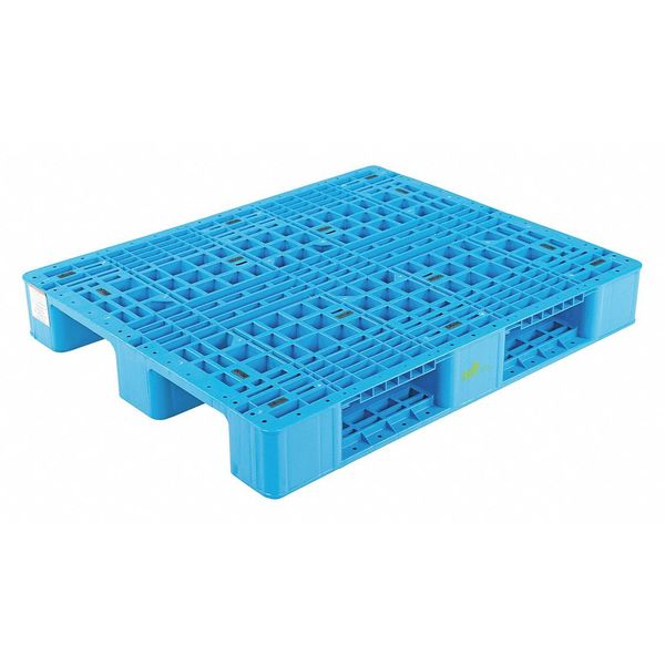 High Density Polyethylene (HDPE) Rackable Pallet, 39.25 in L, 47.25 in W, 6 H