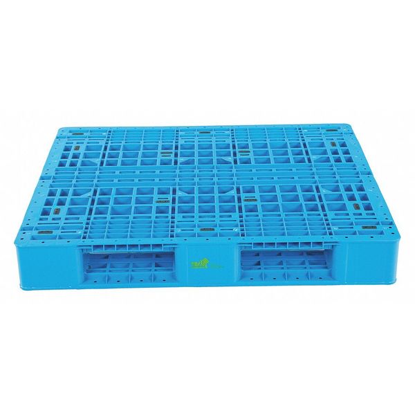 High Density Polyethylene (HDPE) Rackable Pallet, 39.25 in L, 47.25 in W, 6 H