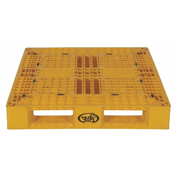 High Density Polyethylene (HDPE) Pallet, 47.375 in L, 39.5 in W, 6 H