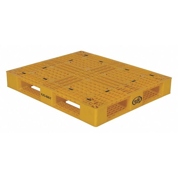 High Density Polyethylene (HDPE) Pallet, 47.375 in L, 39.5 in W, 6 H