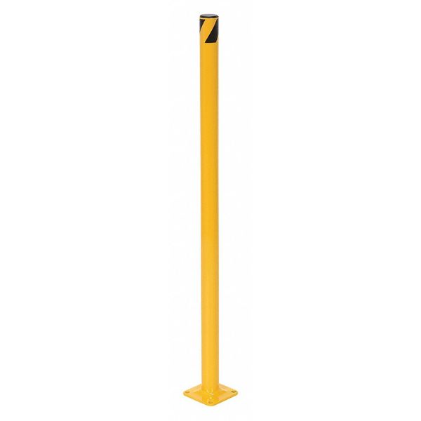 Steel Pipe Safety Bollard - Yellow