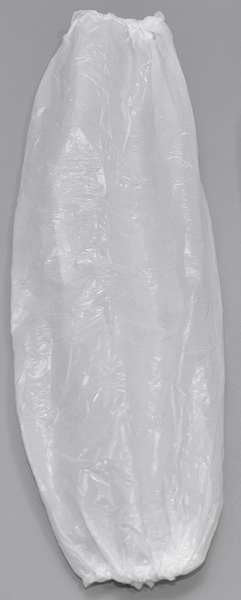 Disposable Sleeves, 18in.L, White, PK2000
