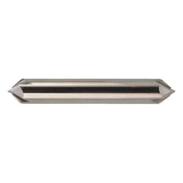 4-Flute Carbide Double End 90Â° Chamfer Tool Cleveland CEM-CH-4D Bright 1/4