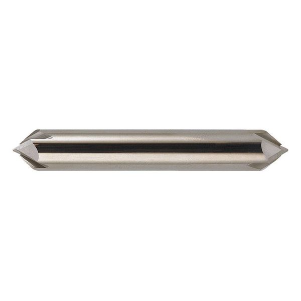 4-Flute Carbide Double End 90Â° Chamfer Tool Cleveland CEM-CH-4D Bright 1/2