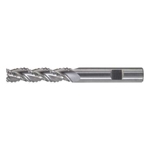 3-Flute Carbide HP Square Single Roughing End Mill CTD CEM-RA Bright 3/4x3/4x1x3-1/2
