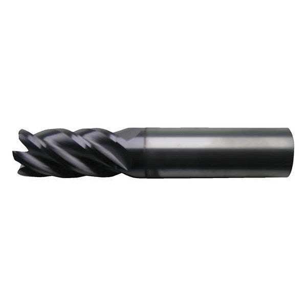 5-Flute Carbide HP CrnRad Single EM for Ferrous Matl CTD CEM-V2-5R AP/MAX 1/2x1/2x1-1/4x3x0.125CR