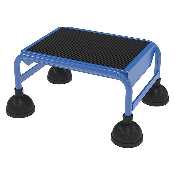 9.5 H Steel Commercial Spring Loaded Rolling Ladder, 1 Steps