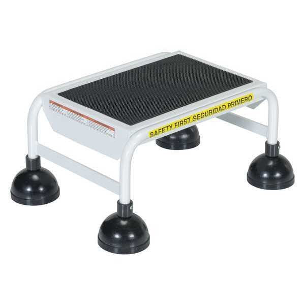 9.5 H Steel Commercial Spring Loaded Rolling Ladder, 1 Steps