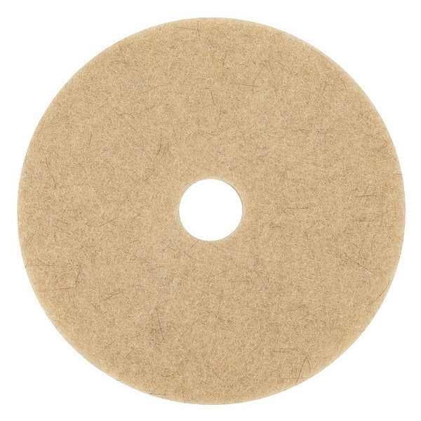 Burnishing Pad, 19 In, Tan, PK5